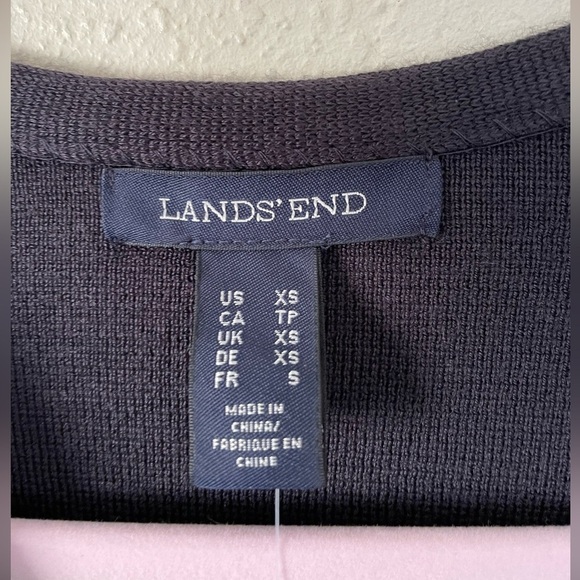 Land's End ~ XS ~ NWT ~ Knit Sweater with Zipper Front - Picture 7 of 8